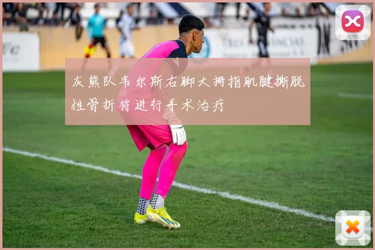 灰熊队韦尔斯右脚大拇指肌腱撕脱性骨折将进行手术治疗